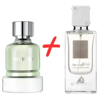 Lattafa Ana Abiyedh + Fragrance World Invicto