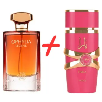 Lattafa Yara Candy + Fragrance World Ophylia Legend 