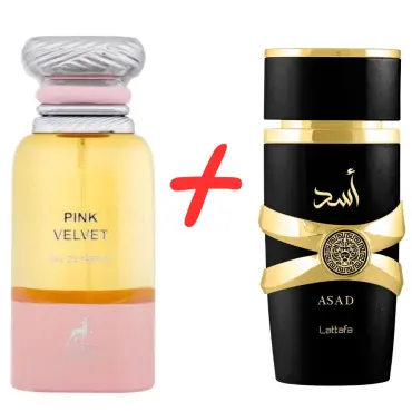 Maison Alhambra Pink Velvet + Lattafa Asad